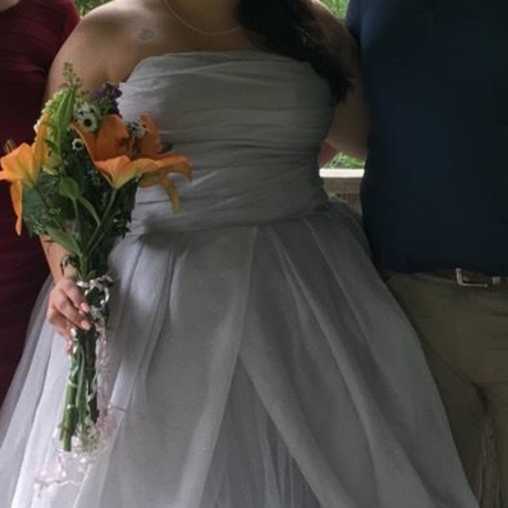 Size 16 Gray Vera Wang Wedding Dress